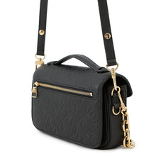 将图像加载到图库查看器中，LOUIS VUITTON Pochette Metis EW NoirM46595 Monogram Empreinte Leather
