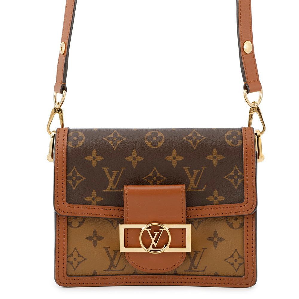 LOUIS VUITTON Dauphine NoirM45959 Monogram Monogram Reverse Canvas Size MINI