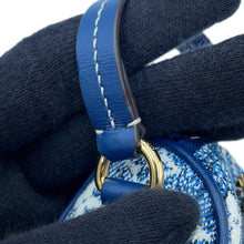 将图像加载到图库查看器中，LOUIS VUITTON Bijoux Sac Micro Speedy Denim BlueM00546 Monogram Denim
