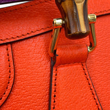 将图像加载到图库查看器中，GUCCI Diana 2WAYBag Orange/Beige702721 Leather Size Small
