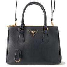 将图像加载到图库查看器中，PRADA Galleria 2WAYBag Black1BA863 Saffiano LeatherLeather
