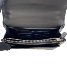 将图像加载到图库查看器中，SAINT LAURENT PARIS Sunset Chain wallet Black452157 Croco embossed leather
