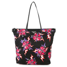 将图像加载到图库查看器中，PRADA Franken 2-way tote bag Black/Pink1BG189 Nylon
