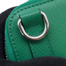 将图像加载到图库查看器中，PRADA Triangle Smartphone Shoulder Green2ZH126 Saffiano Leather
