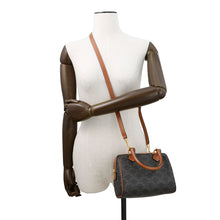 将图像加载到图库查看器中，CELINE Triomphe 2way Small Boston Bag Tan197582 PVC Leather
