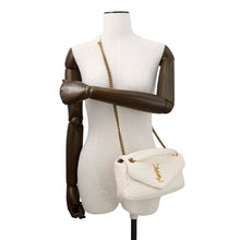 将图像加载到图库查看器中，SAINT LAURENT PARIS Calypso White734153 Cotton
