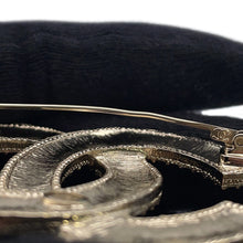 Load image into Gallery viewer, CHANEL CC Logo Brooch Righe Rainbow Multicolor/Gold Gold Plated Rhinestone
