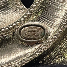 Load image into Gallery viewer, CHANEL CC Logo Brooch Righe Rainbow Multicolor/Gold Gold Plated Rhinestone
