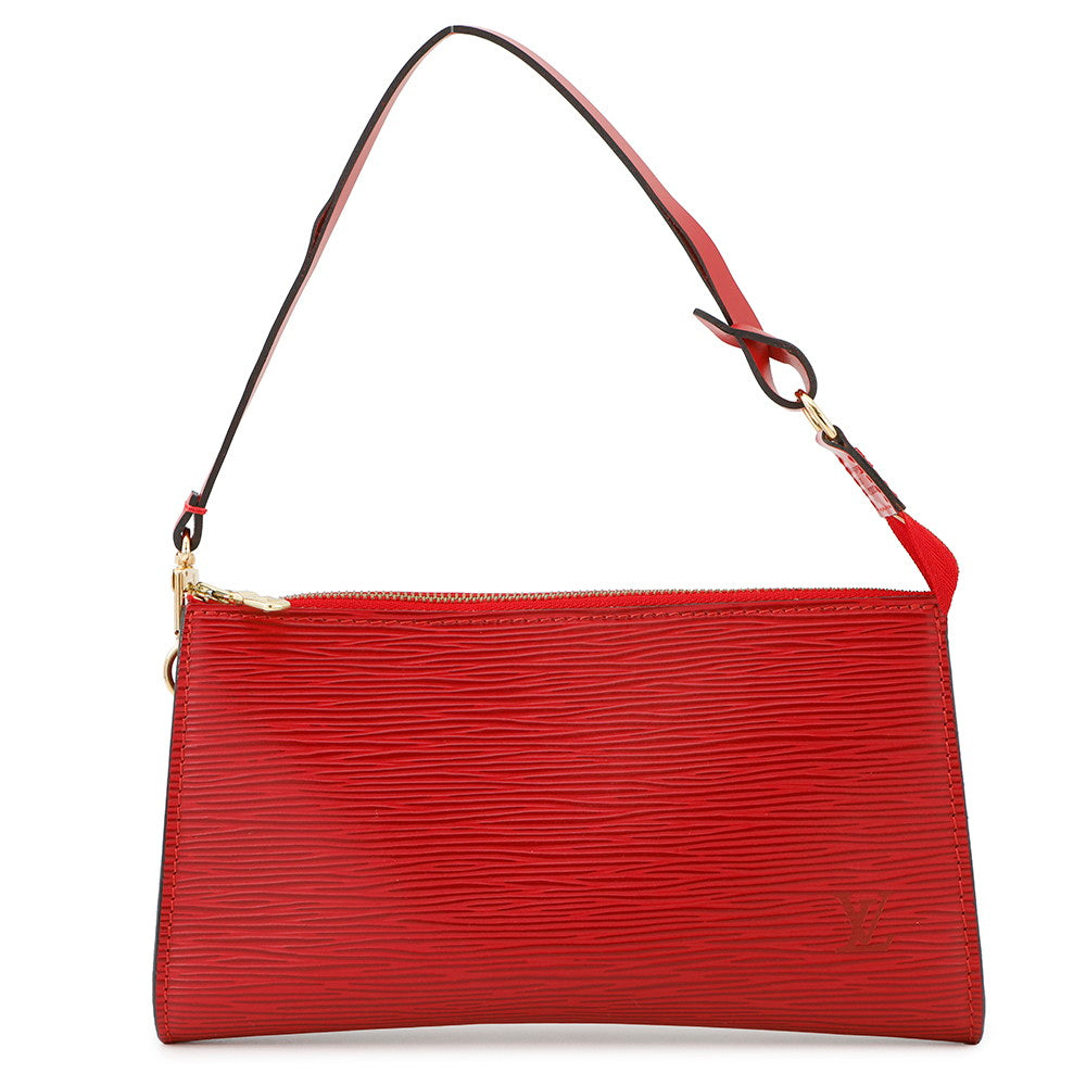 LOUIS VUITTON Pochette Accessoires Castilian RedM52957 Epi Leather