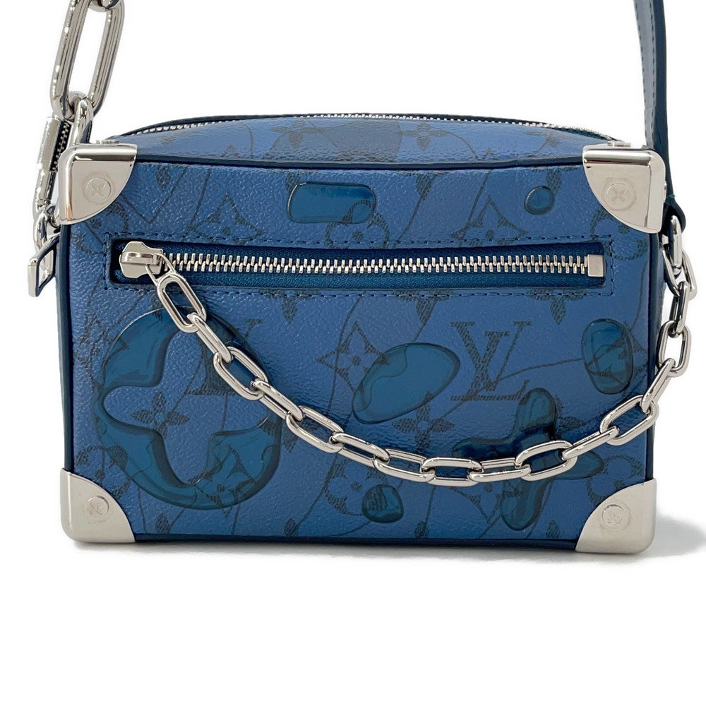 LOUIS VUITTON Mini Soft Trunk BlueM22588 Monogram Aqua Garden