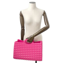 将图像加载到图库查看器中，Valentino Garavani Le Troisièmes Rubber Shopping Bag Pink2W0B0M00BUT Rubber
