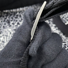 将图像加载到图库查看器中，SAINT LAURENT PARIS Classic Hunter Backpack Black/White326865 Canvas Leather
