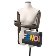 将图像加载到图库查看器中，FENDI Petit to Jules Black/Multicolor Leather Mouton
