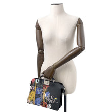 将图像加载到图库查看器中，FENDI Peekaboo Icy You Black/Multicolor7VA530 Leather Size Mini
