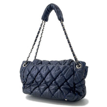 将图像加载到图库查看器中，CHANEL Bubble Quilt ChainShoulder Bag Navy Lambskin
