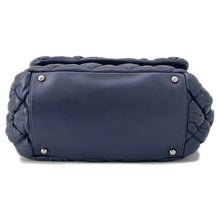 将图像加载到图库查看器中，CHANEL Bubble Quilt ChainShoulder Bag Navy Lambskin
