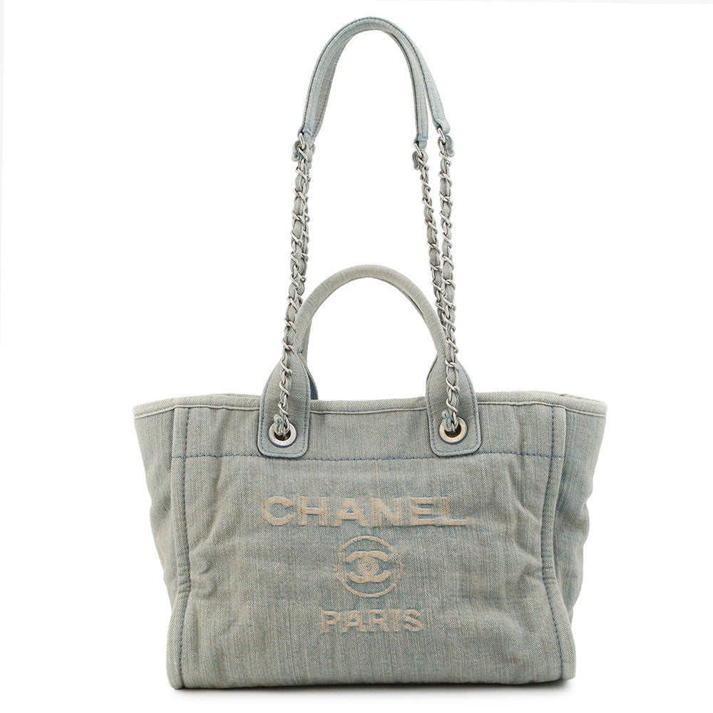 CHANEL Deauville Light BlueAS3257 Denim Size Small