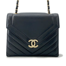 Load image into Gallery viewer, CHANEL Chevron ChainShoulder Bag BlackAS0025 Lambskin
