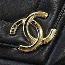 Load image into Gallery viewer, CHANEL Chevron ChainShoulder Bag BlackAS0025 Lambskin
