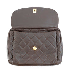 将图像加载到图库查看器中，CHANEL Tassel ChainShoulder Bag Brown Lambskin
