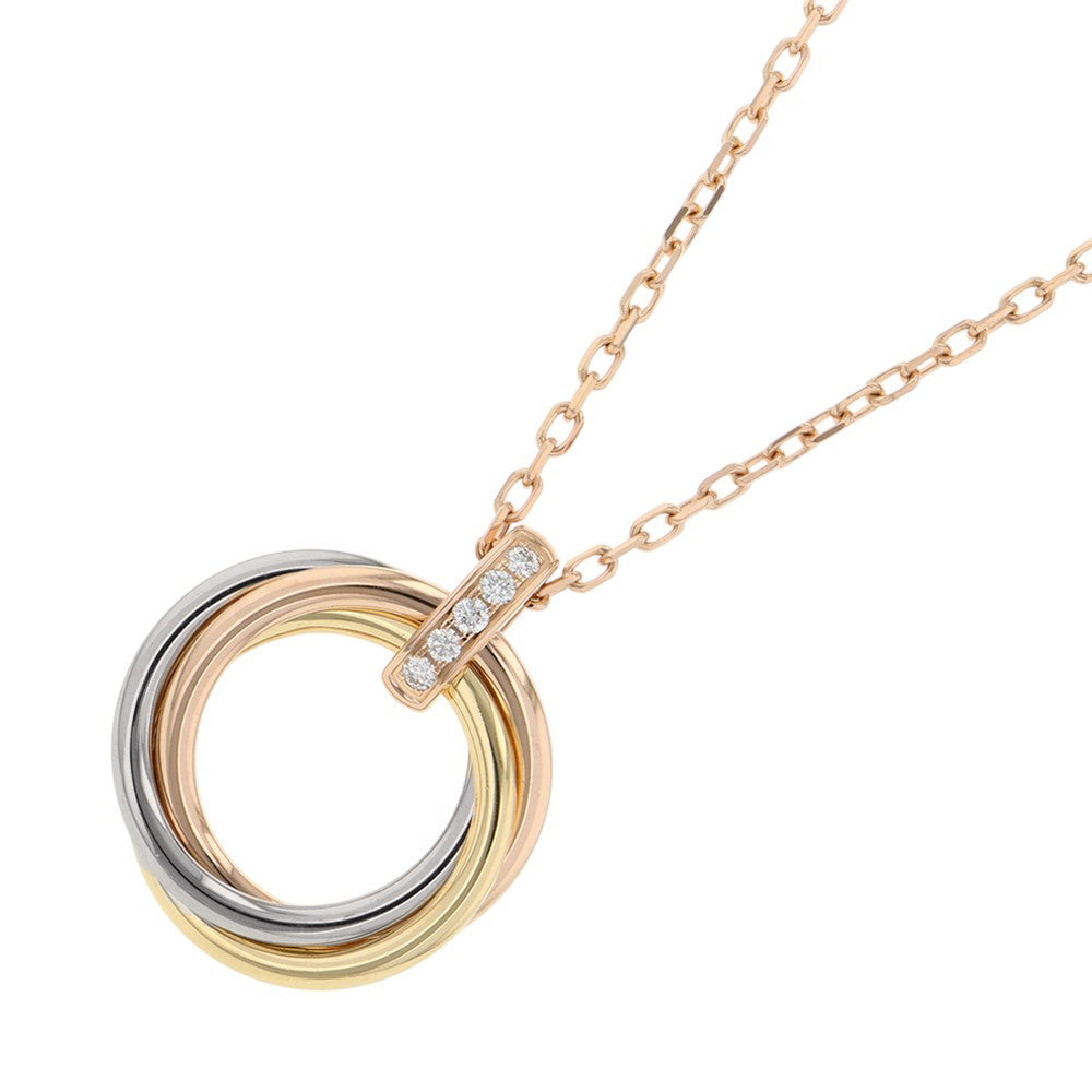 CARTIER Trinity Necklace K18YG K18WG K18PG