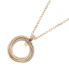 将图像加载到图库查看器中，CARTIER Trinity Necklace K18YG K18WG K18PG
