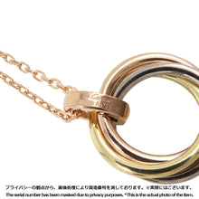 将图像加载到图库查看器中，CARTIER Trinity Necklace K18YG K18WG K18PG
