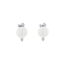 Load image into Gallery viewer, Pomellato Capri diamond earrings K18WG WhiteCeramic
