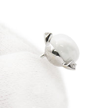 将图像加载到图库查看器中，Pomellato Capri diamond earrings K18WG WhiteCeramic
