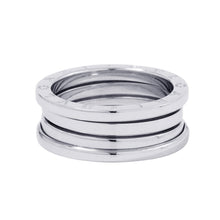Load image into Gallery viewer, BVLGARI B.Zero1 Ring 2 bands Size 60/#20346583 18K White Gold
