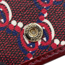 Load image into Gallery viewer, GUCCI GG Shadow Card Case Red795044 PVCCanvas/Leather
