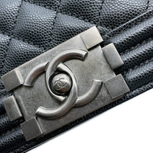 Load image into Gallery viewer, CHANEL Boy Chanel ChainShoulder Bag BlackA67086 Caviar Leather Size 25
