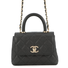 将图像加载到图库查看器中，CHANEL Coco Handle 2wayChainShoulder BlackAP4244 Caviar Leather Size Minimini(16)
