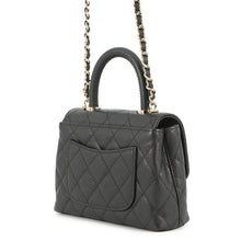 Load image into Gallery viewer, CHANEL Coco Handle 2wayChainShoulder BlackAP4244 Caviar Leather Size Minimini(16)
