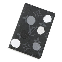 将图像加载到图库查看器中，LOUIS VUITTON LV x YK Organizer De Poche NoirM81928 Monogram Eclipse/Painted Dot
