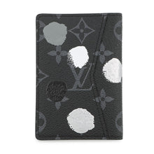 将图像加载到图库查看器中，LOUIS VUITTON LV x YK Organizer De Poche NoirM81928 Monogram Eclipse/Painted Dot
