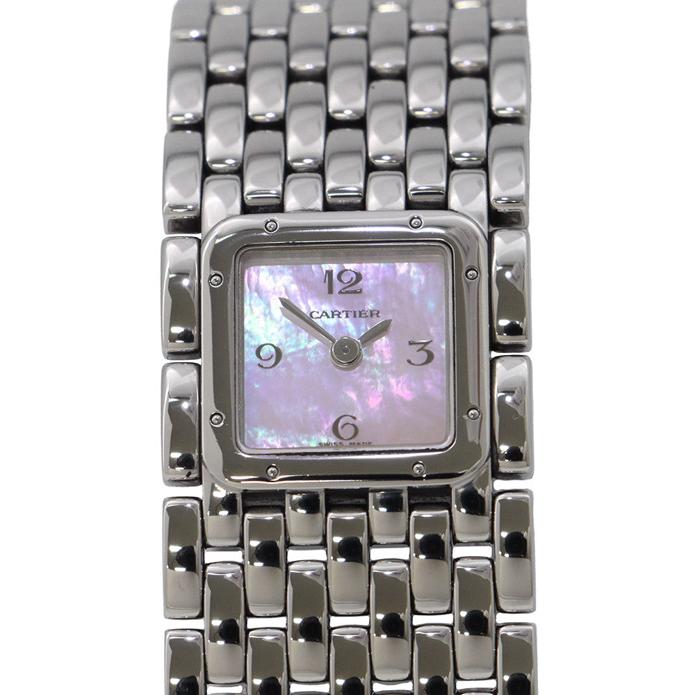 CARTIER PANTHERE Ryuban W21mm Stainless Steel Pink shell DialW61003T9