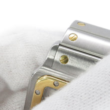 将图像加载到图库查看器中，CARTIER Santos Galve LM H41mm×W29mm Stainless Steel YG Silver DialW20011C4
