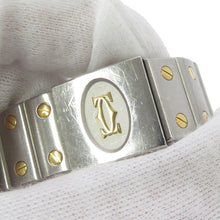 将图像加载到图库查看器中，CARTIER Santos Galve LM H41mm×W29mm Stainless Steel YG Silver DialW20011C4
