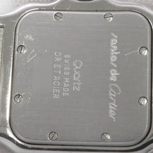 将图像加载到图库查看器中，CARTIER Santos Galve LM H41mm×W29mm Stainless Steel YG Silver DialW20011C4
