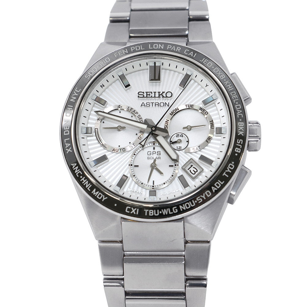 SEIKO Astron W43.1mm TI Silver DialSBXC117