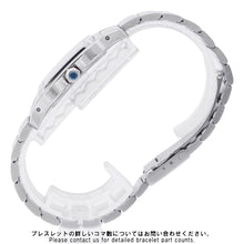 将图像加载到图库查看器中，CARTIER Santos Garbe LM H41mm×W29mm Stainless Steel Ivory DialW20025D6
