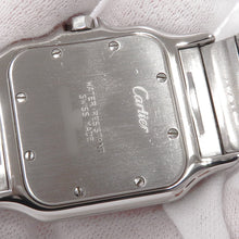 将图像加载到图库查看器中，CARTIER Santos Garbe LM H41mm×W29mm Stainless Steel Ivory DialW20025D6
