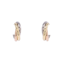 将图像加载到图库查看器中，CARTIER Trinity Earrings Size MiniB8301540 K18YG K18WG K18PG
