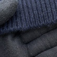 Load image into Gallery viewer, LOUIS VUITTON Half and Half Monogram Sweater Size S Navy Cashmere99% Wool 1%
