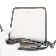 将图像加载到图库查看器中，GOYARD plume pouch wallet GrayPLUMETPMLTY51CL51P PVC Coated Canvas Leather
