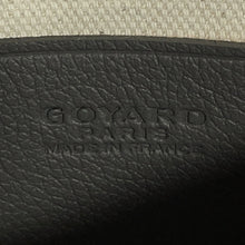 将图像加载到图库查看器中，GOYARD plume pouch wallet GrayPLUMETPMLTY51CL51P PVC Coated Canvas Leather
