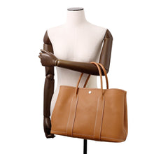 将图像加载到图库查看器中，HERMES Garden Party Gold Negonda Leather Size PM

