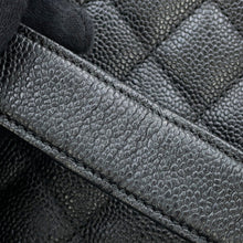 将图像加载到图库查看器中，CHANEL GST tote BlackA50995 Caviar Leather
