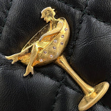 Load image into Gallery viewer, CHANEL 2.55 Chain Wallet Embroidery BlackA80834 Lambskin
